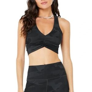 Alo Wild Thing Vapor Bra in Army Print Size Large